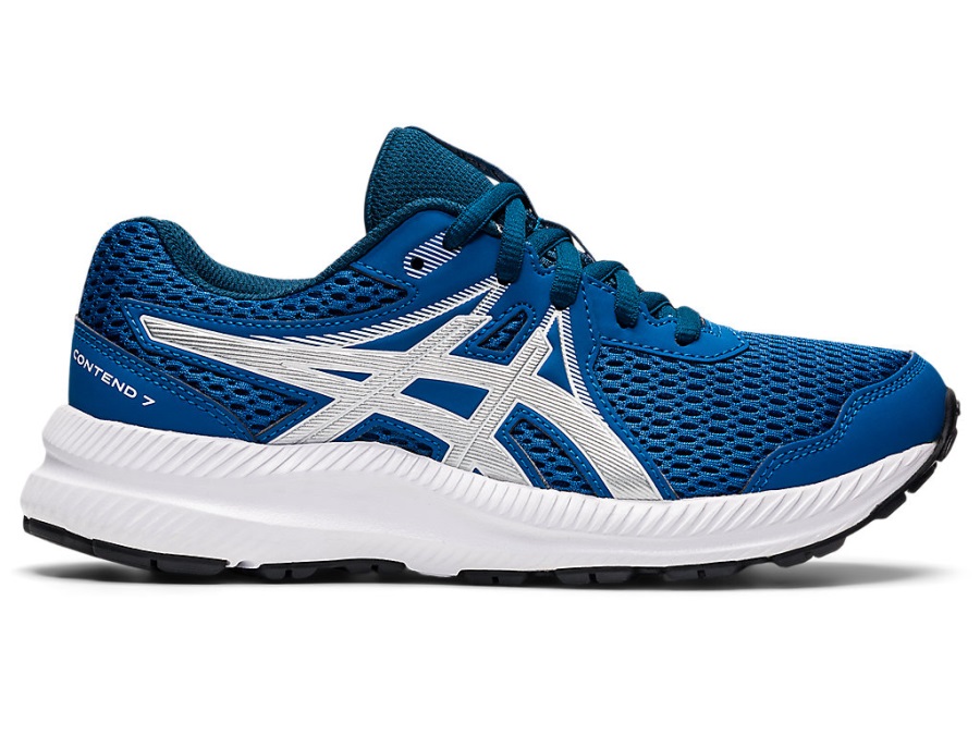 Asics Contend 7 Grade School Lake Drive Pure Silver