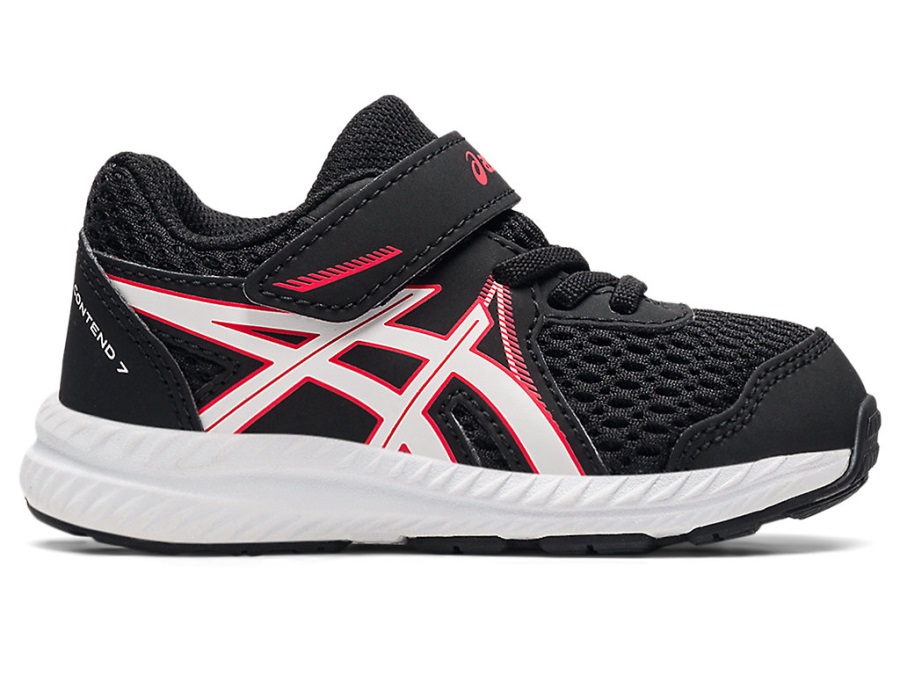 Asics Contend 7 Toddler Size Black Electric Red