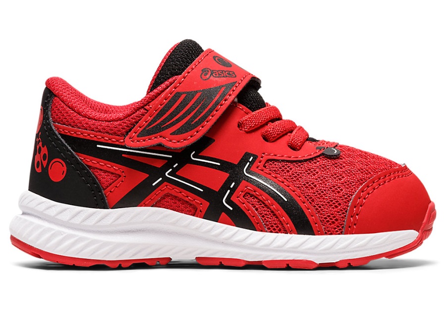 Asics Contend 8 Toddler Size School Yard Classic Red Black