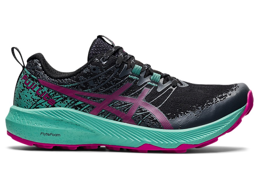 Asics Fuji Lite 2 Black Fuchsia Red