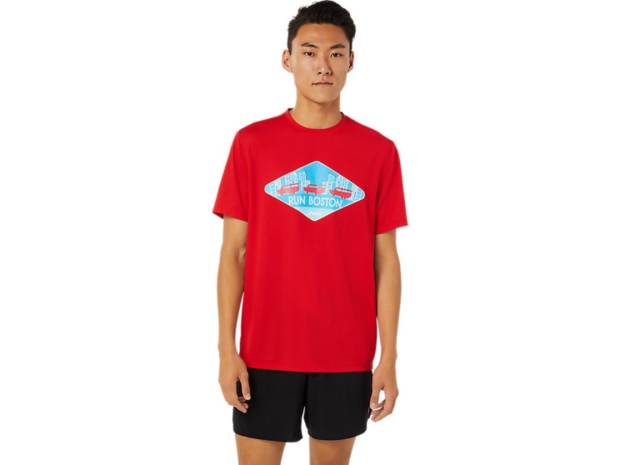 Asics Men's Bos Rs Short Sleeve I Classic Red
