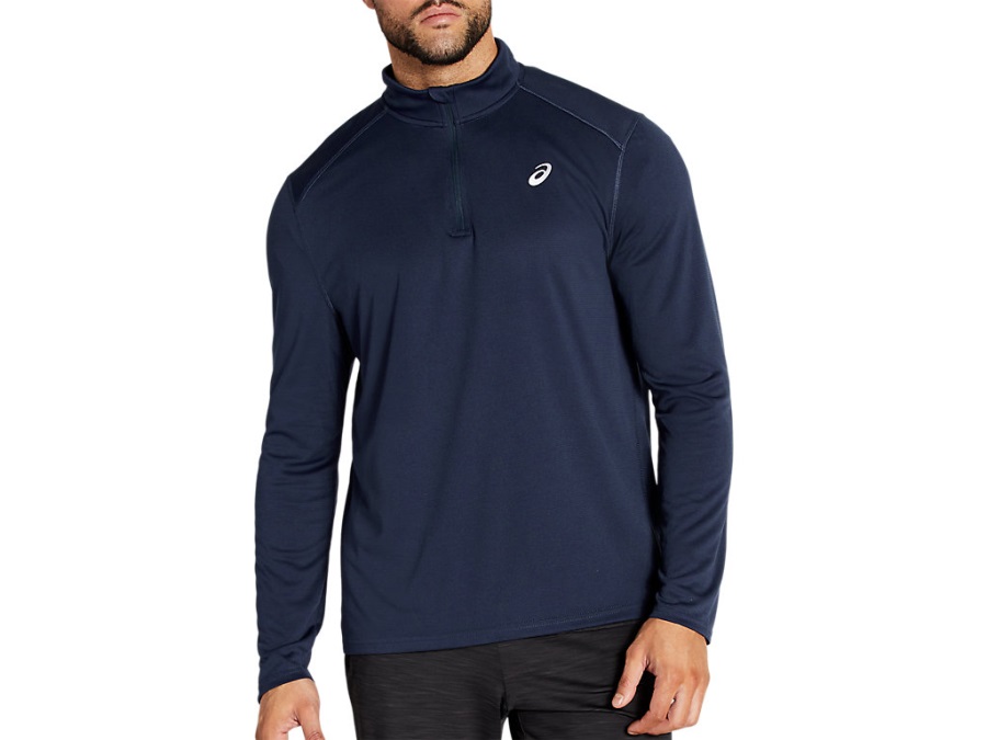 Asics Men's Core 1 4 Zip Peacoat Performance Black