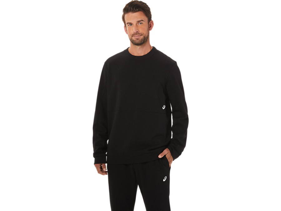 Asics Men's Crew Top Performance Black