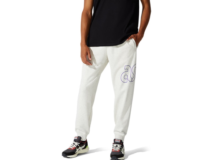 Asics Men's French Terry Pant Birch Heather