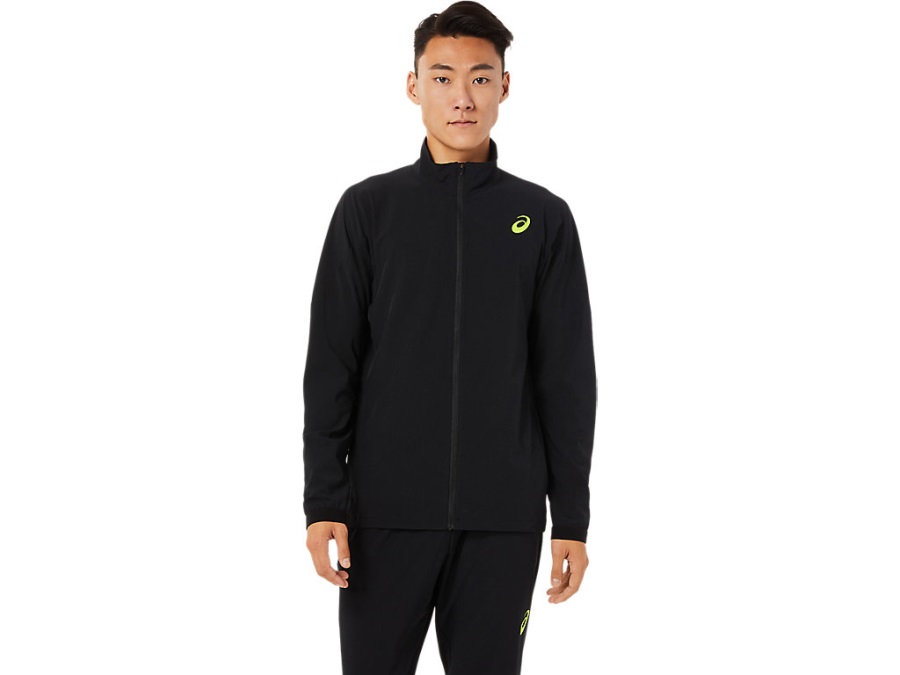 Asics Men's Stretch Woven Jacket Performance Black