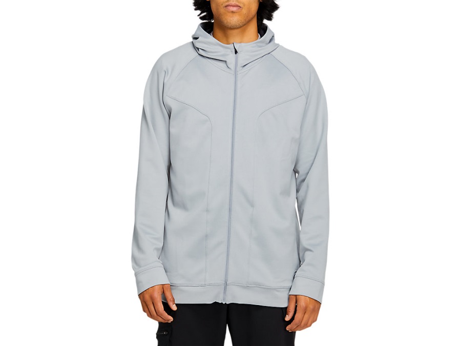 Asics Men's Thermopolis Travel Full-Zip Hoodie Sheet Rock