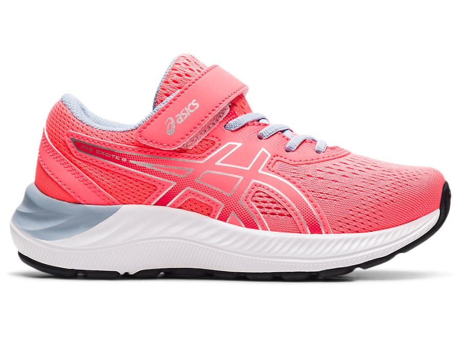 Asics Pre Excite 8 Pre-School Blazing Coral Pure Silver
