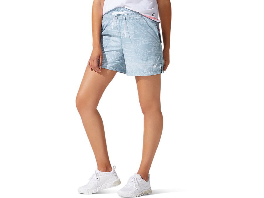 Asics Women's Airy Woven Short Smoke Blue