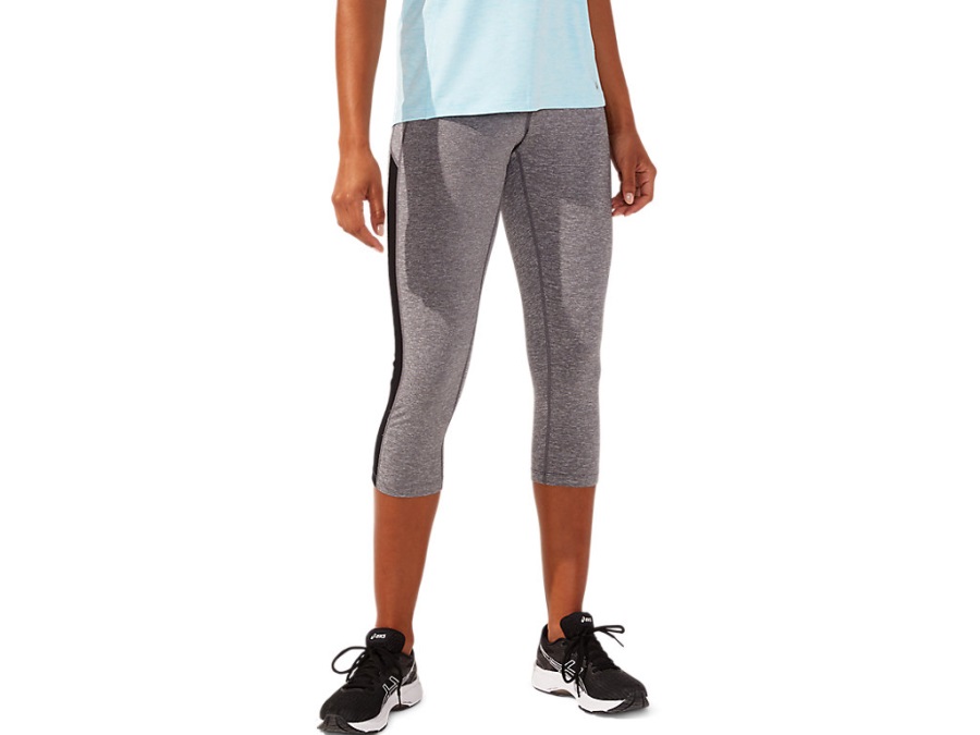 Asics Women's Kate Mesh Capri Dark Grey Heather