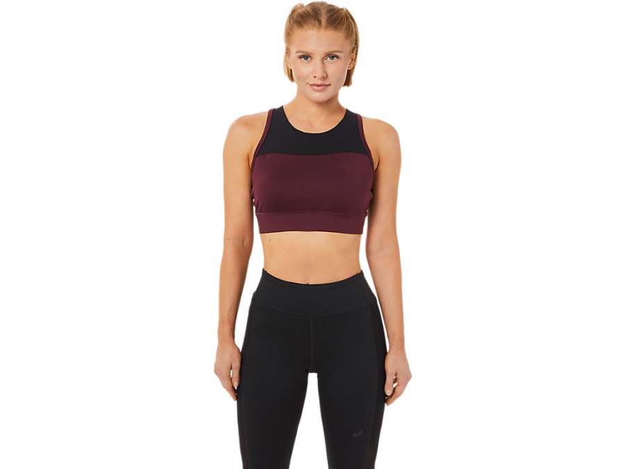 Asics Women's Kate Strappy Bra Deep Mars