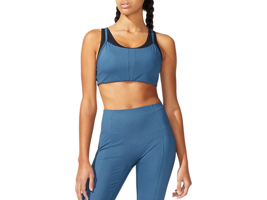 Asics Women's Luxe Traveler Bra Magnetic Blue
