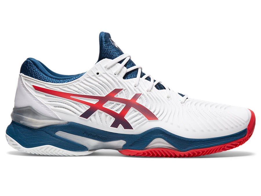 Court Ff 2 Clay Asics White Mako Blue