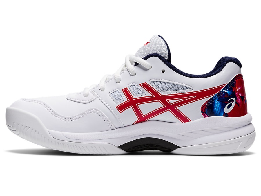 Gel-Game 8 Grade School L.E. Asics White Classic Red