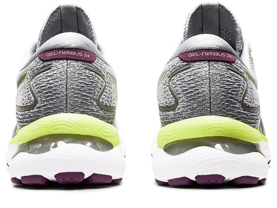 Gel-Nimbus 24 (D) Asics Piedmont Grey Lime Green