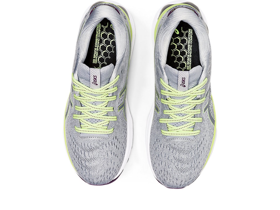 Gel-Nimbus 24 (D) Asics Piedmont Grey Lime Green