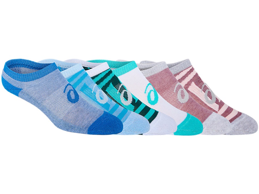 Invasion No Show Asics Pink Salt Digital Aqua Sea Glass