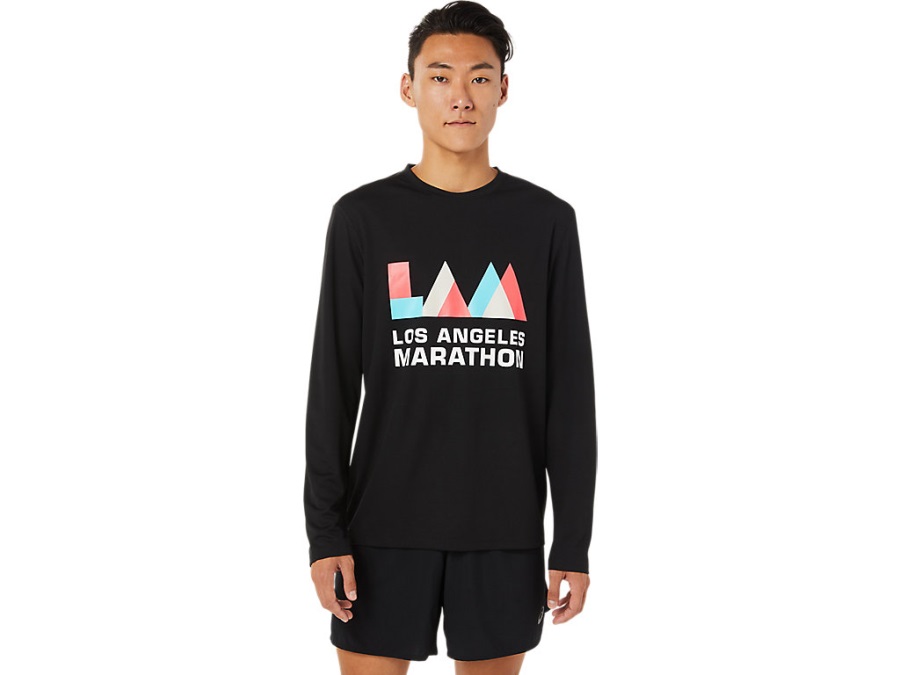 Men's Lam Ready-Set Ii Long Sleeve Asics Performance Black