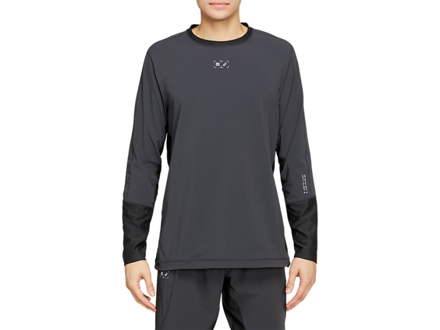 Men's Rcxa Hybrid Running Crew Neck Asics Graphite Grey