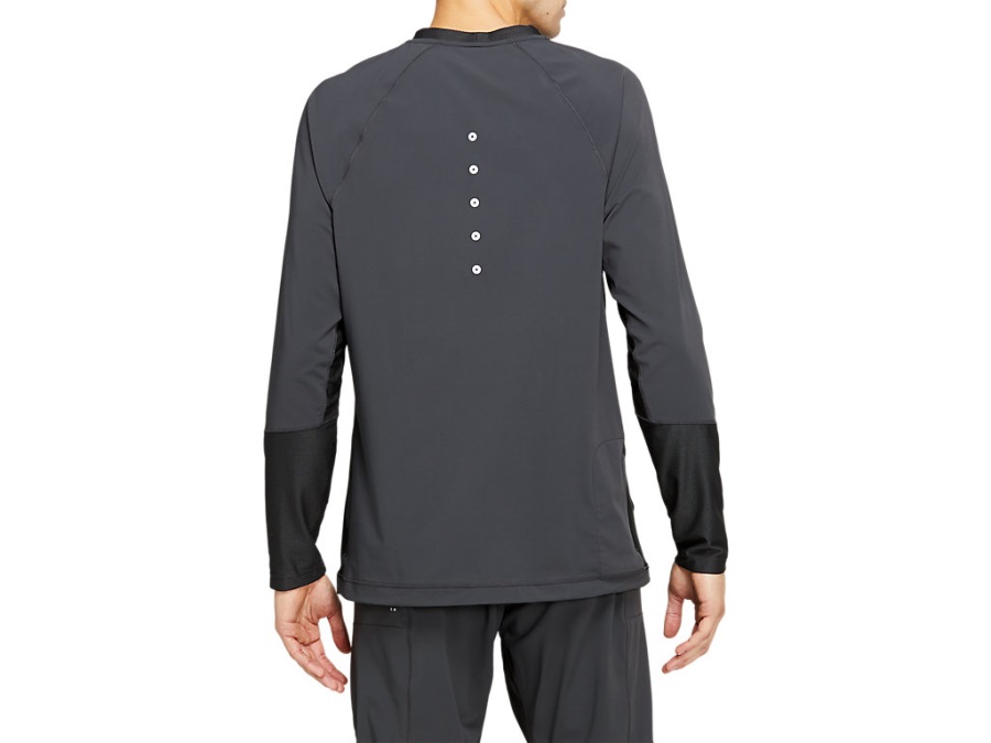 Men's Rcxa Hybrid Running Crew Neck Asics Graphite Grey