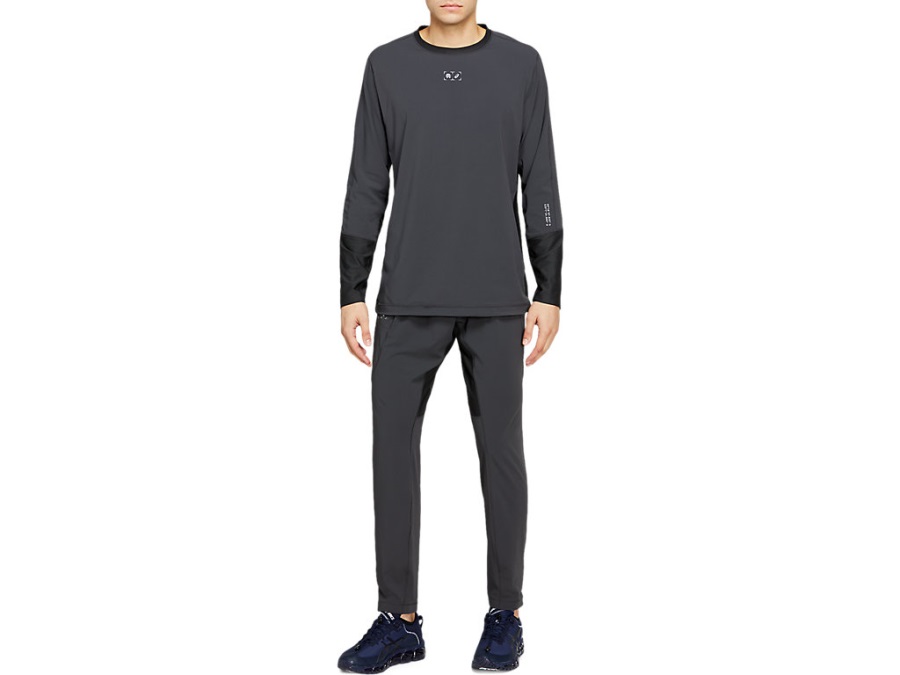 Men's Rcxa Hybrid Running Crew Neck Asics Graphite Grey
