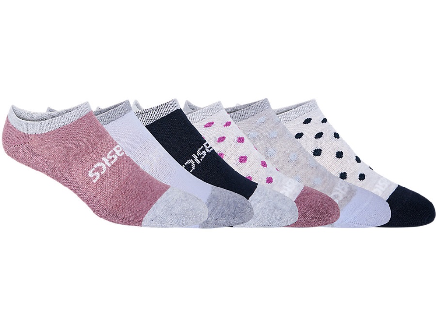 Women's Accelerate Sock 6 Pack Asics Blue Purple Assorted