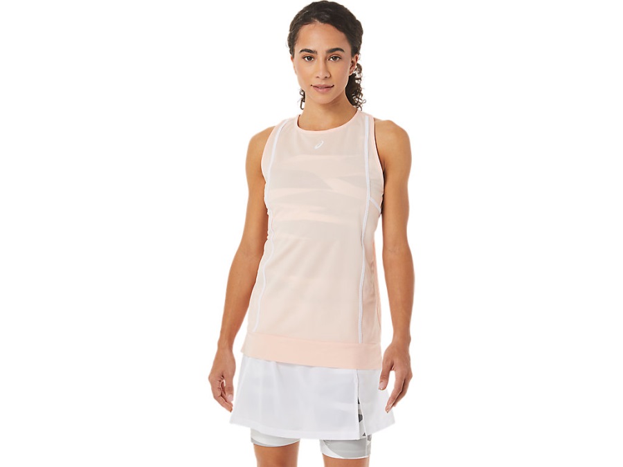 Women's New Strong 92 Tank Asics Breeze Brilliant White