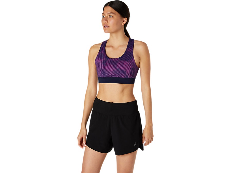Women's Pr Lyte Bra Asics Digital Grape Print Peacoat